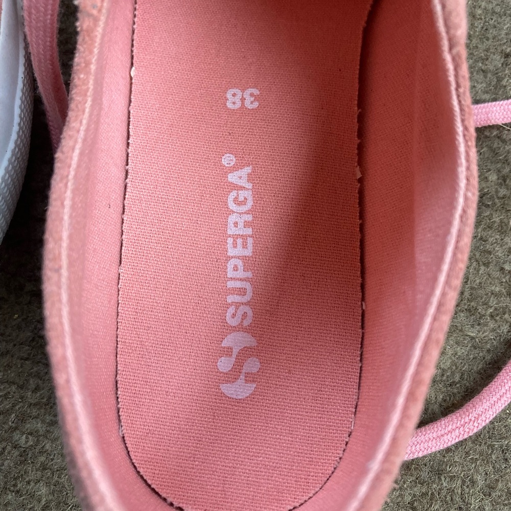 Genuine Suede Rose Pink Superga Cory Classic 7.5 - Picture 10 of 10